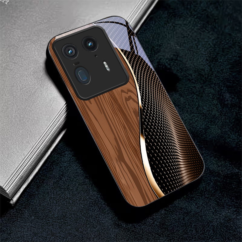 Phone Cases For Motorola - Casing Ponsel Kaca Hitam dengan Lis