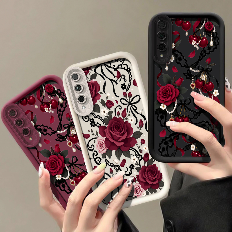 Phone Cases Vintage - Casing Telepon dengan Motif Bunga Mawar