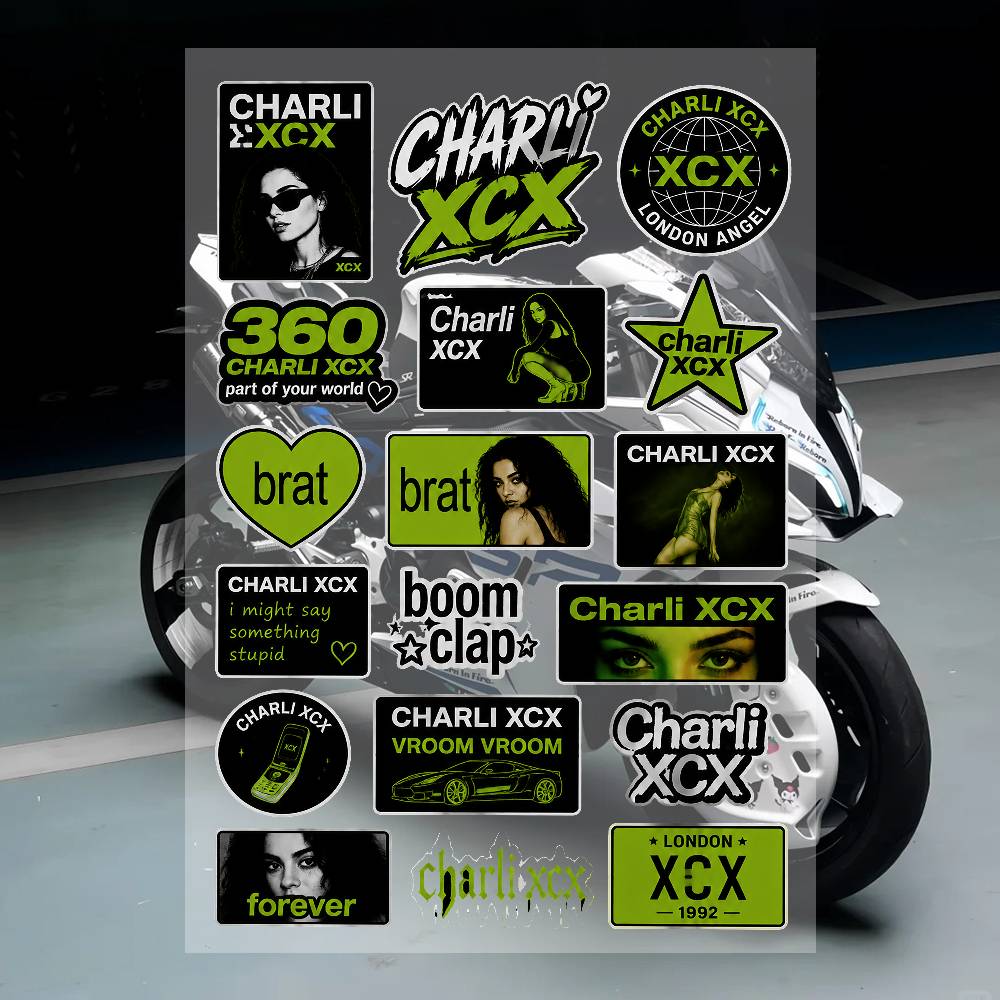 Phone Cases Brand - Stiker Merek Streetwear C-Charli XCX Set