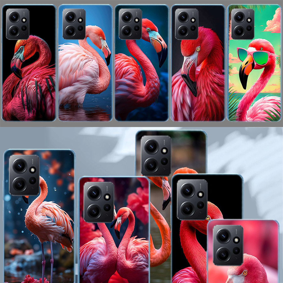 Phone Cases Com - Casing HP Flamingo Love untuk Redmi