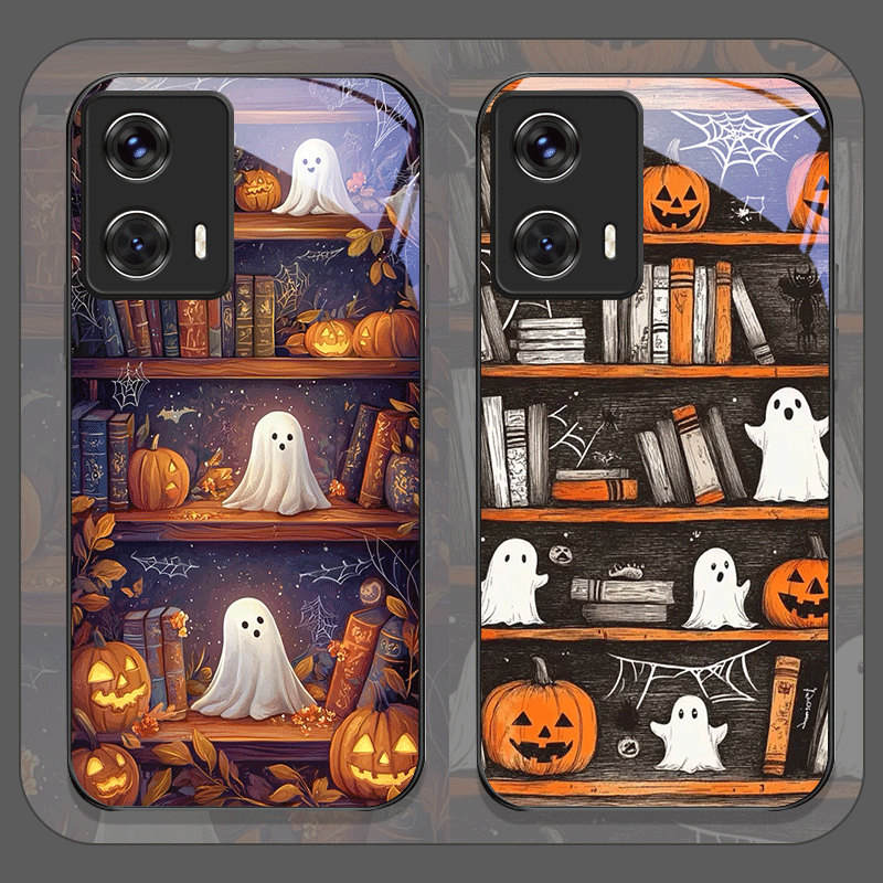 Phone Cases For Motorola - Casing Ponsel Kaca Tempered Rak Buku