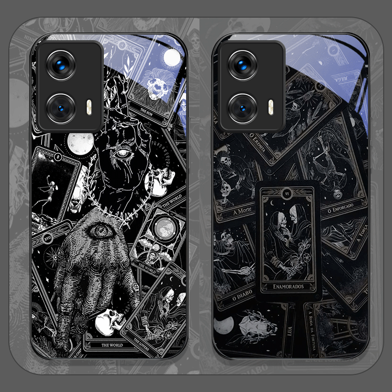 Phone Cases For Motorola - Casing Ponsel Kaca Tempered Cetak Kartu