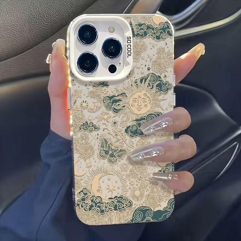 Phone Cases Vintage - Casing HP Vintage Tarot Sun Moon