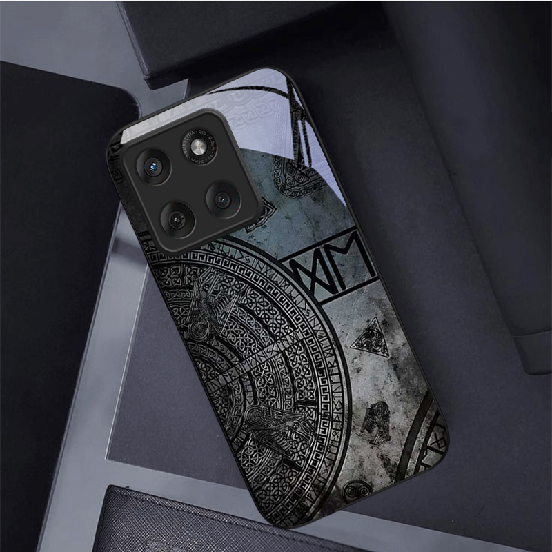 Phone Cases For Motorola - Casing Ponsel Kaca Hitam Motif Kodeks