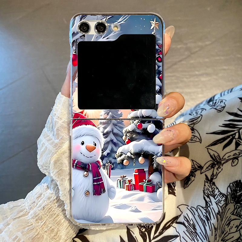 Phone Cases Z Flip 6 - Casing Ponsel Motif Rusa dan Manusia