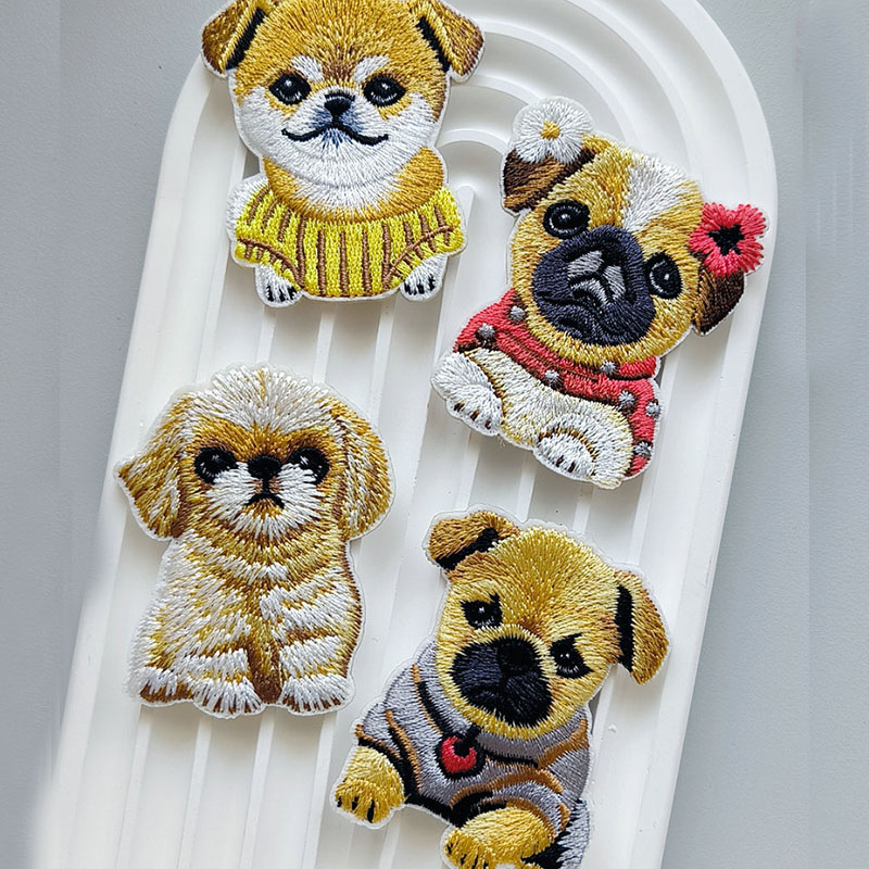 Phone Cases Eco Friendly - Tempelan bordir anak anjing lucu, stiker