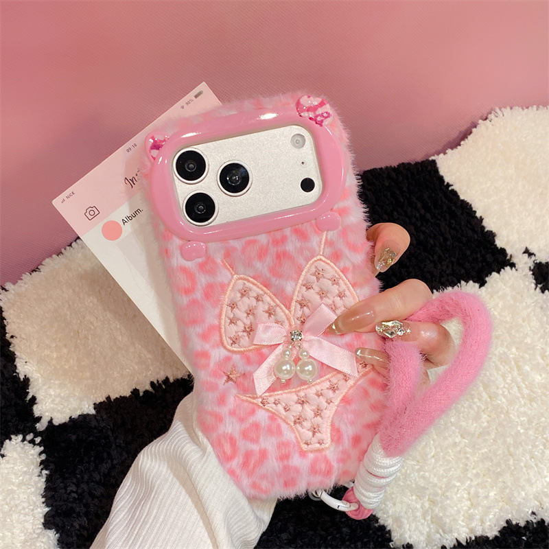 Phone Cases Iphone 14 - Casing HP Mewah Motif Bikini Leopard