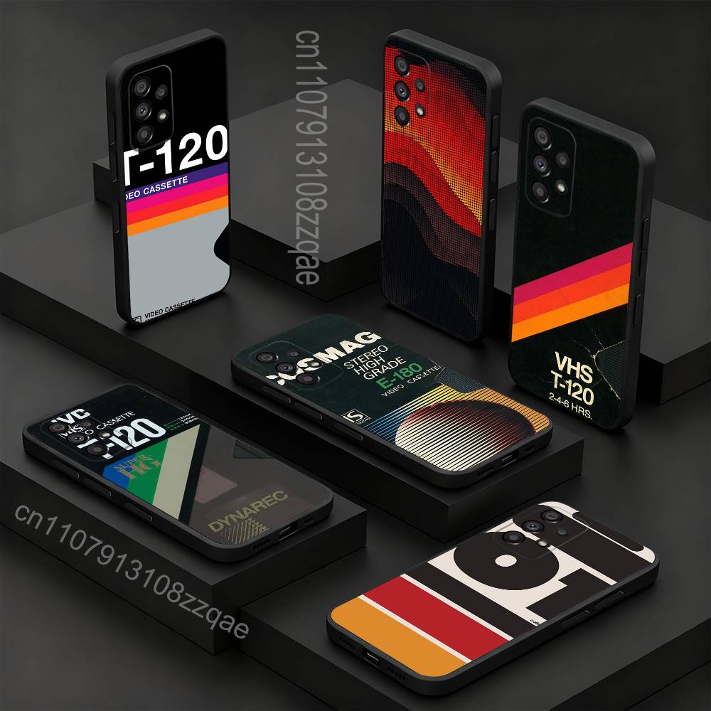 Phone Cases Video - Kaset Video V-VHS Retro untuk Samsung
