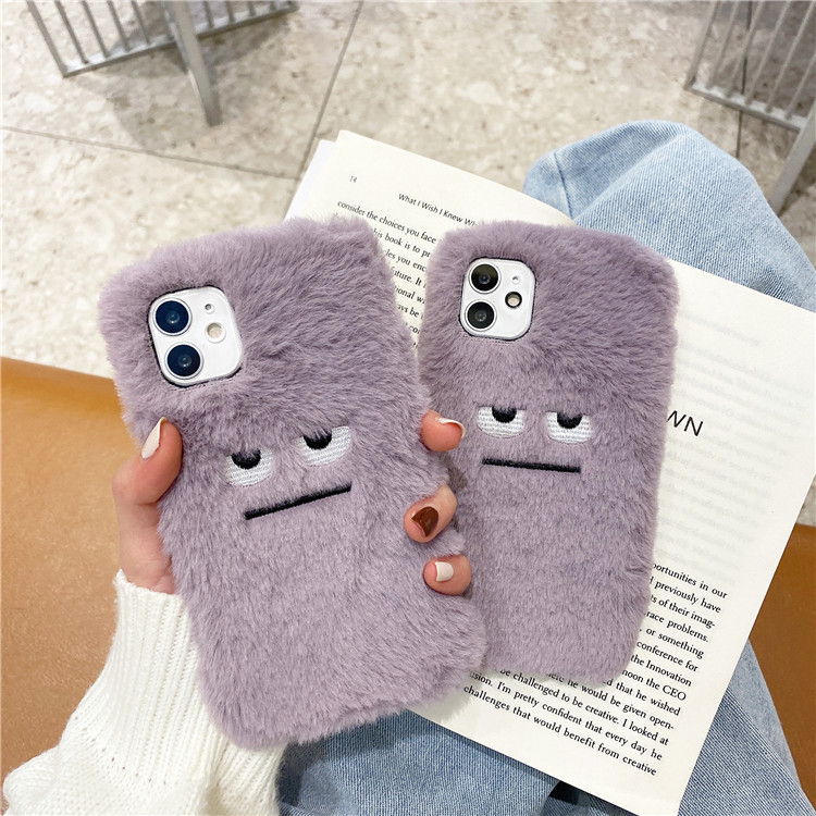 Phone Cases Quirky - Casing Ponsel Lembut Pola Bulu Mewah