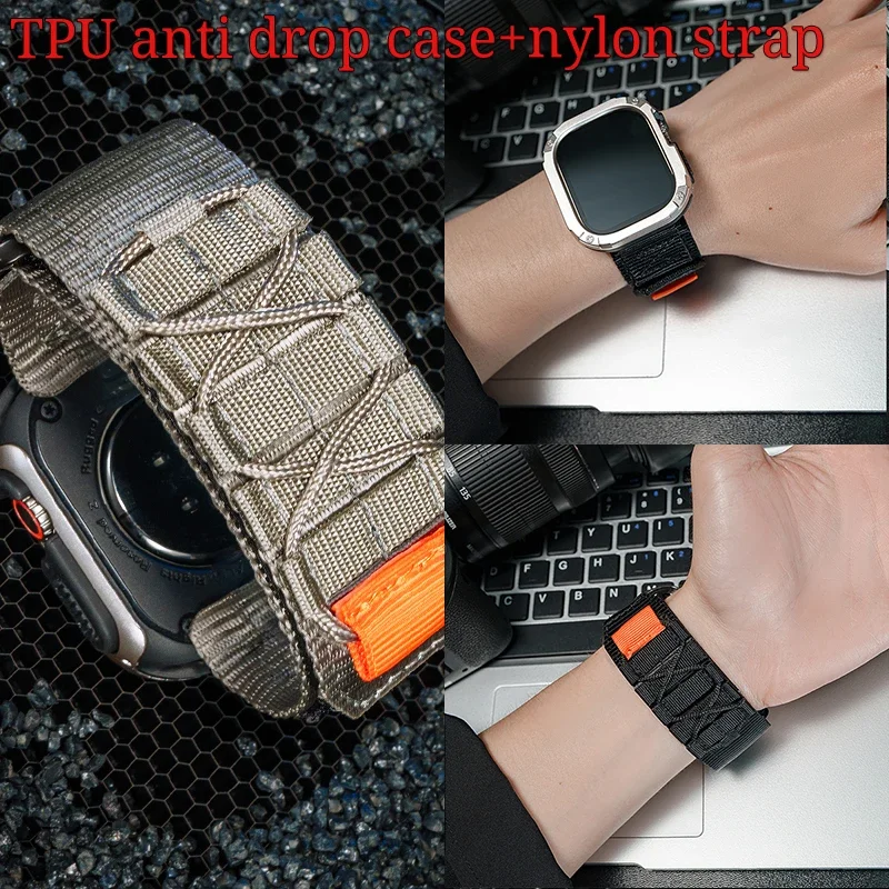 Military Grade Case - Tali nilon taktis cocok untuk Apple