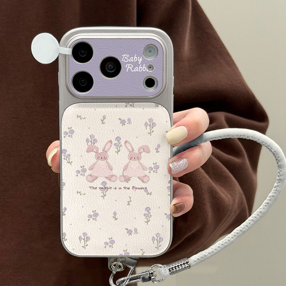 Casing Ponsel Kulit PU Rubbit  - Phone Cases Iphone 14 ulasan dan harga