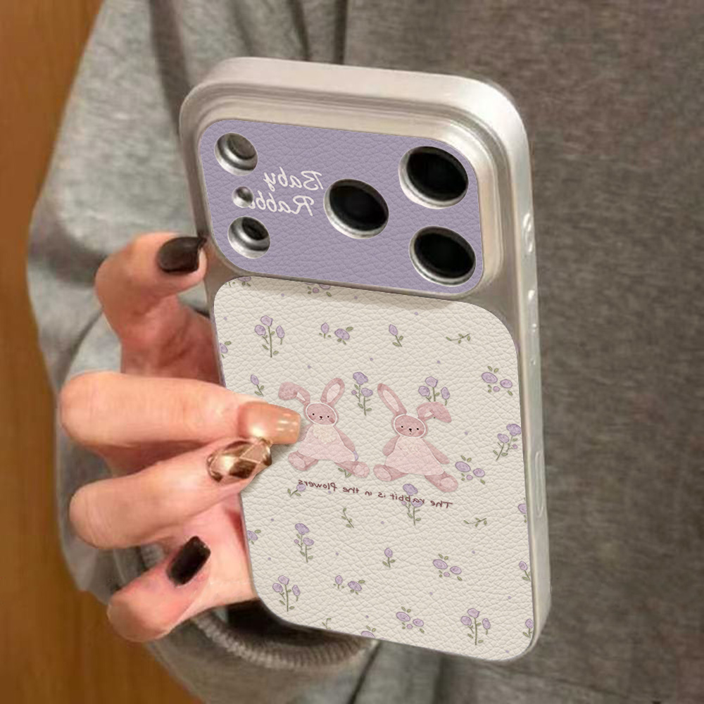 Casing Ponsel Kulit PU Rubbit  - Phone Cases Iphone 14 ulasan dan harga