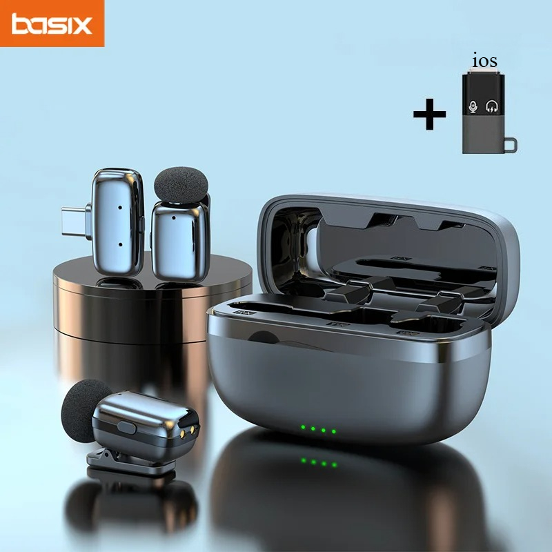 Set Mikrofon Lavalier Nirkabel - Phone Cases Video ulasan dan harga