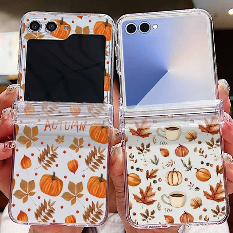 Casing Ponsel Pola Daun Maple  - Phone Cases Z Flip 6 ulasan dan harga