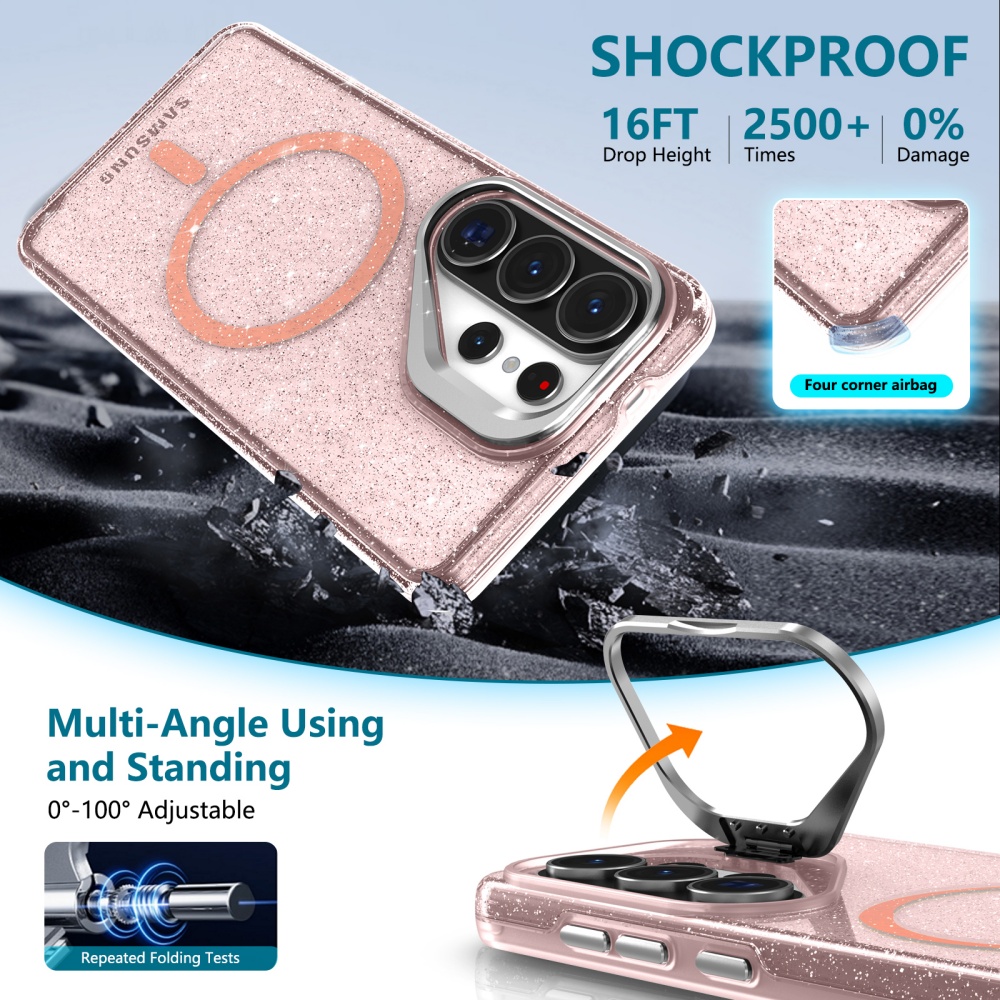Casing Bening Berkilau dengan  - Military Grade Case ulasan dan harga