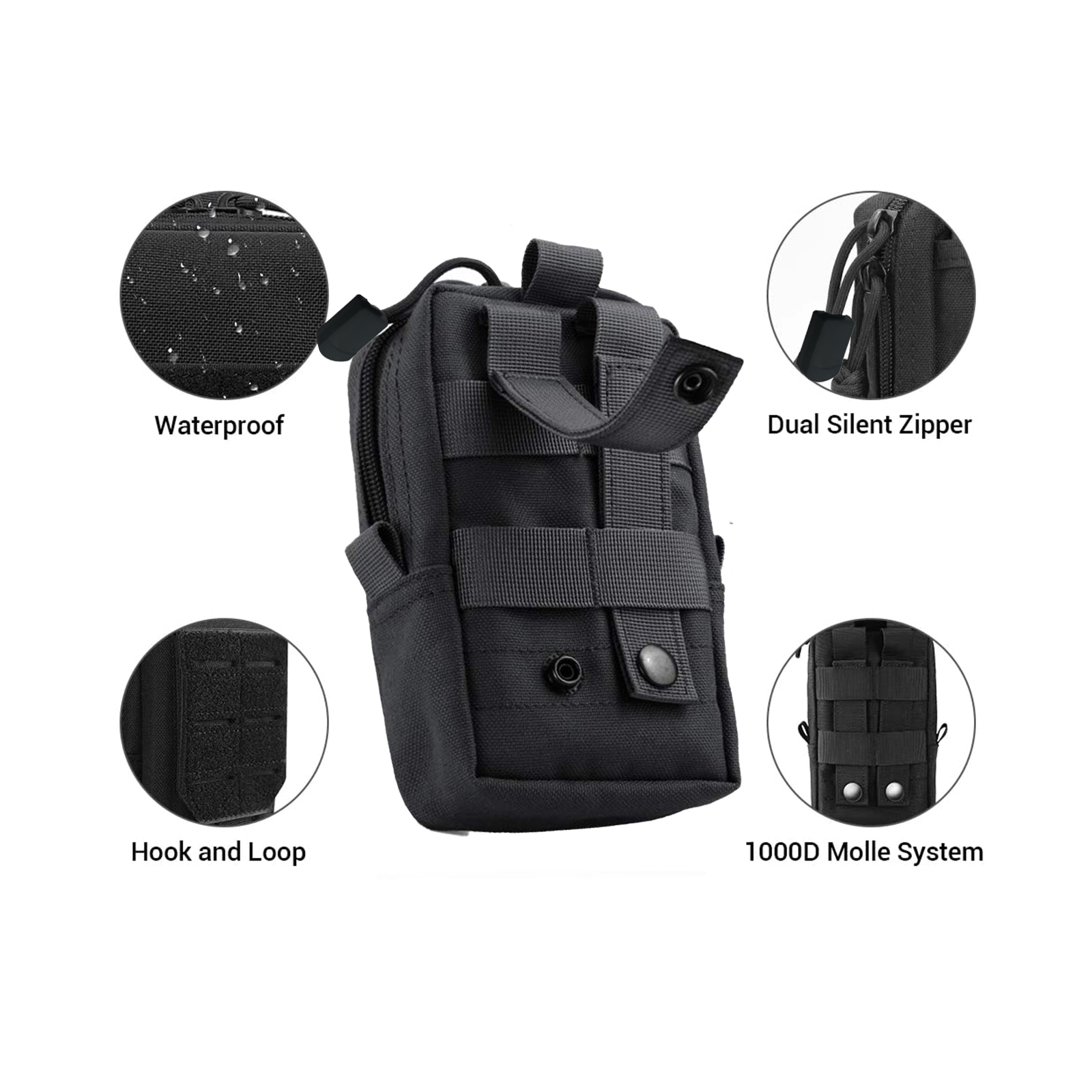 Tas pinggang kantong Molle Tak - Military Grade Case ulasan dan harga