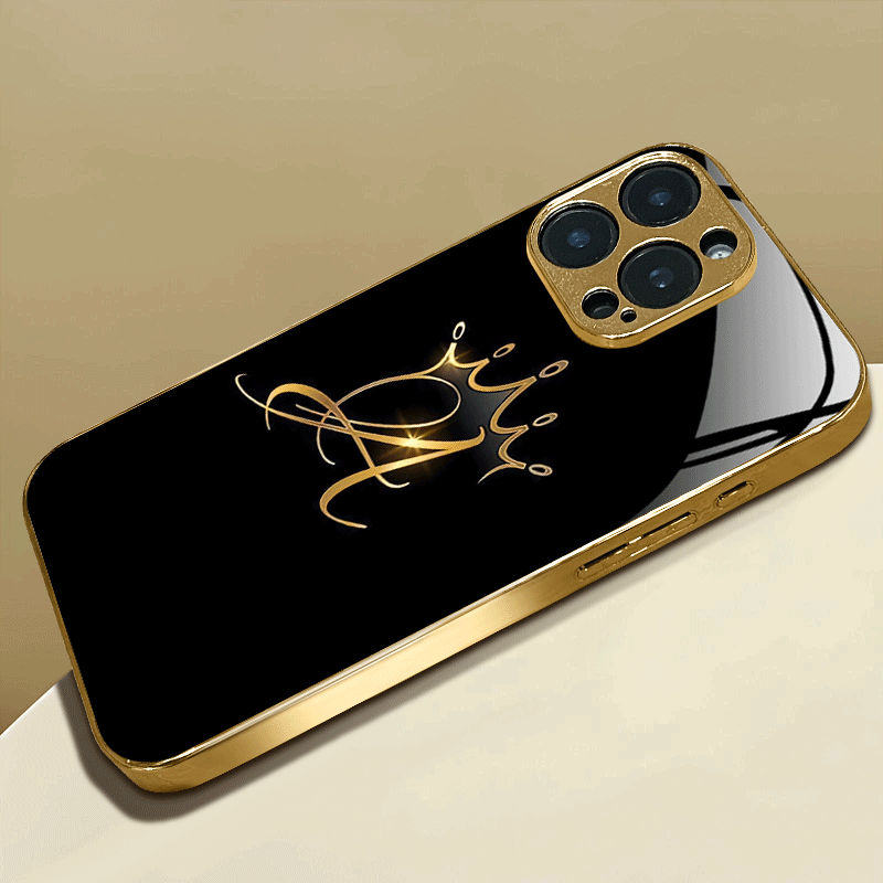 Casing Keras Monogram Mahkota  - Monogram Custom Case ulasan dan harga