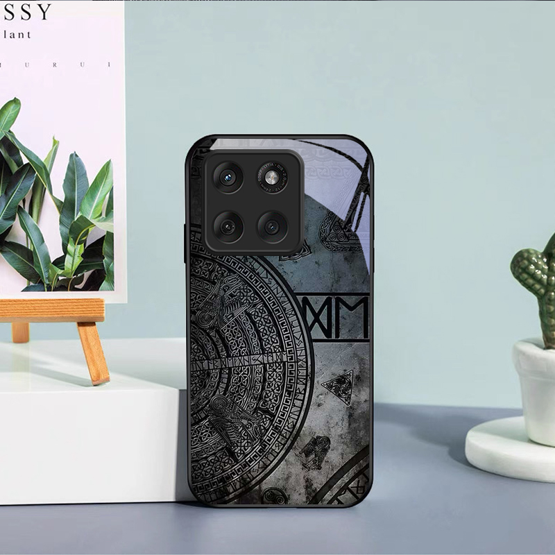 Casing Ponsel Kaca Hitam Motif - Phone Cases For Motorola ulasan dan harga