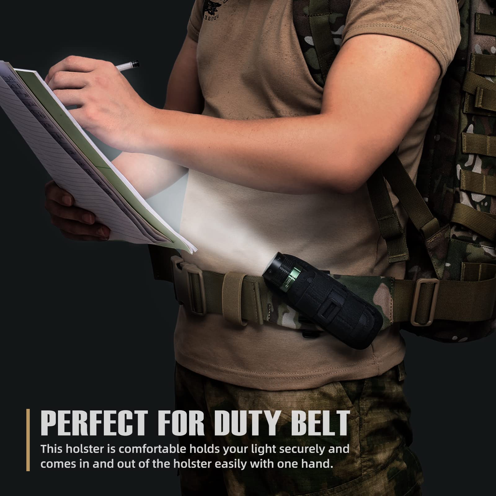 Sarung Senter Taktis Bahan Nil - Military Grade Case ulasan dan harga