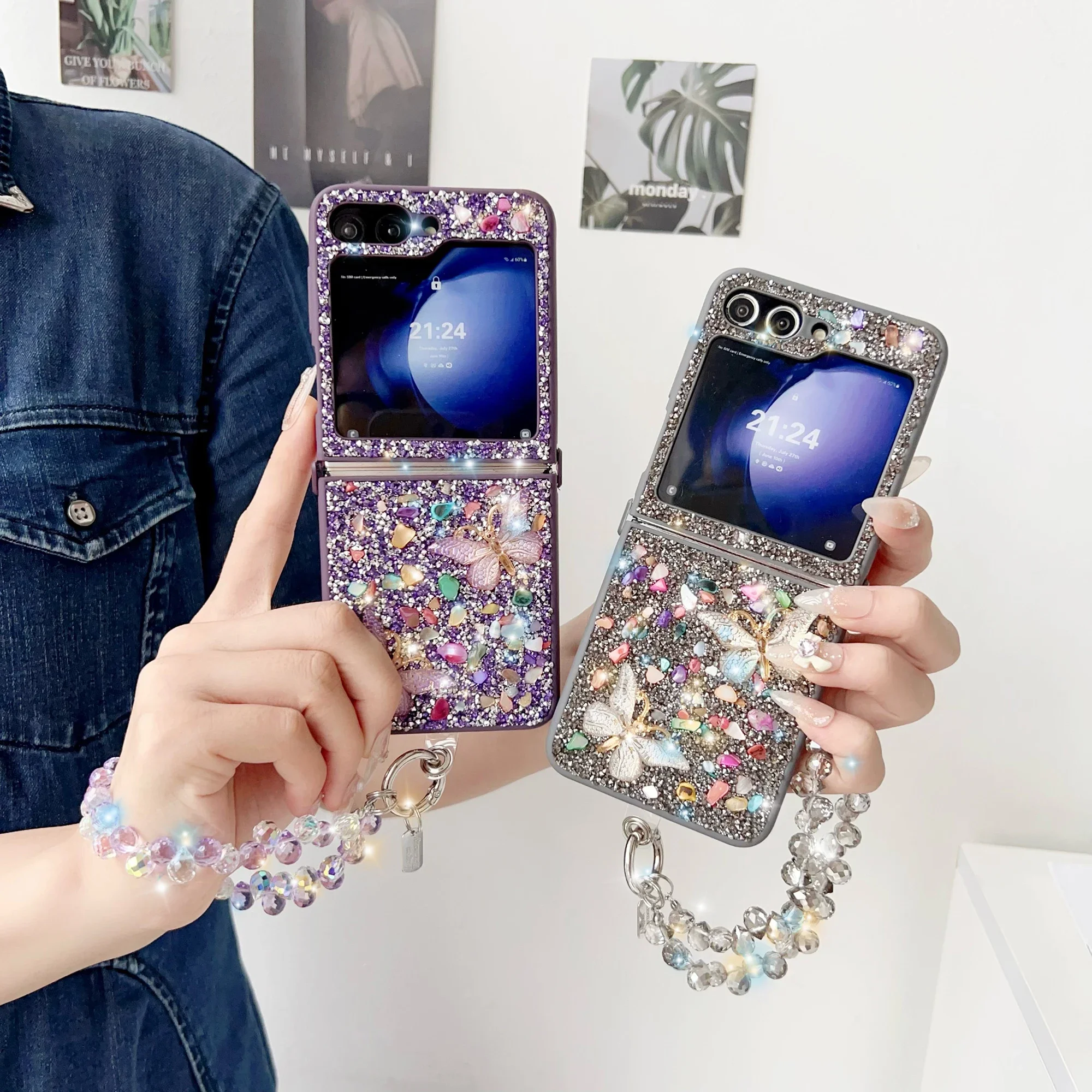 Casing Ponsel Glitter Mewah un - Phone Cases Z Flip 6 ulasan dan harga