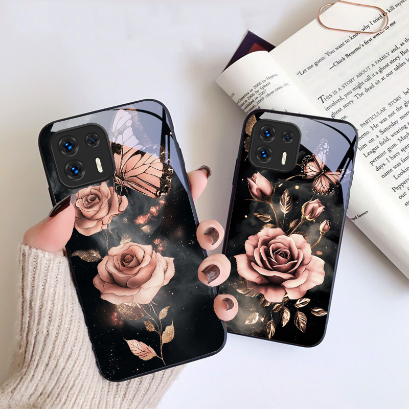 Casing Ponsel Kaca Butterfly L - Phone Cases For Motorola ulasan dan harga
