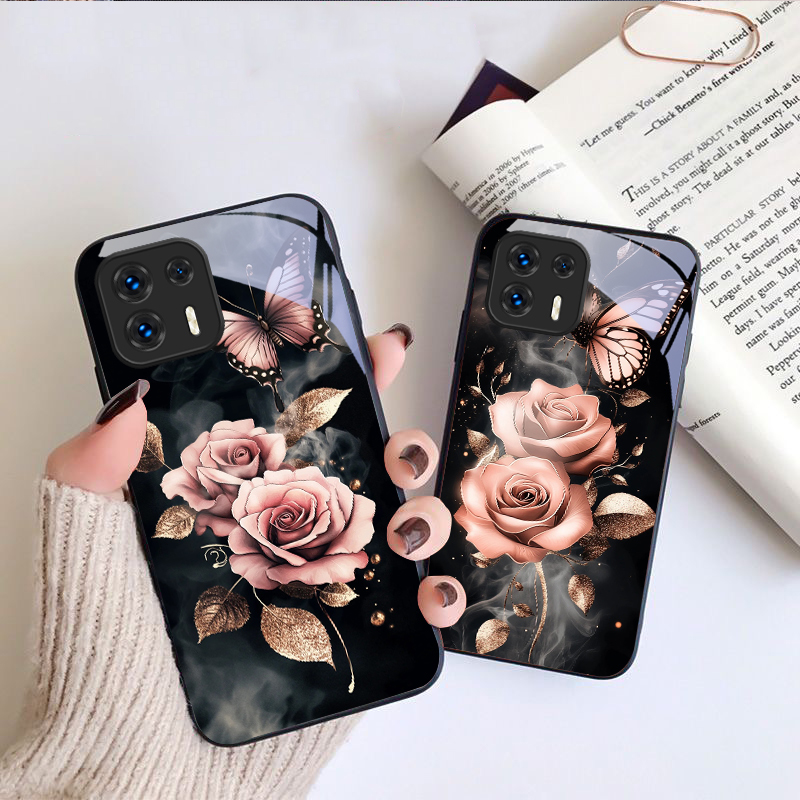 Casing Ponsel Kaca Butterfly L - Phone Cases For Motorola ulasan dan harga