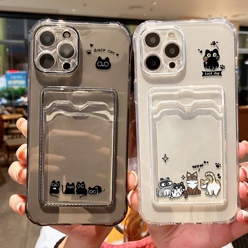 Casing Ponsel Kucing Hitam Luc - Phone Cases Holder ulasan dan harga