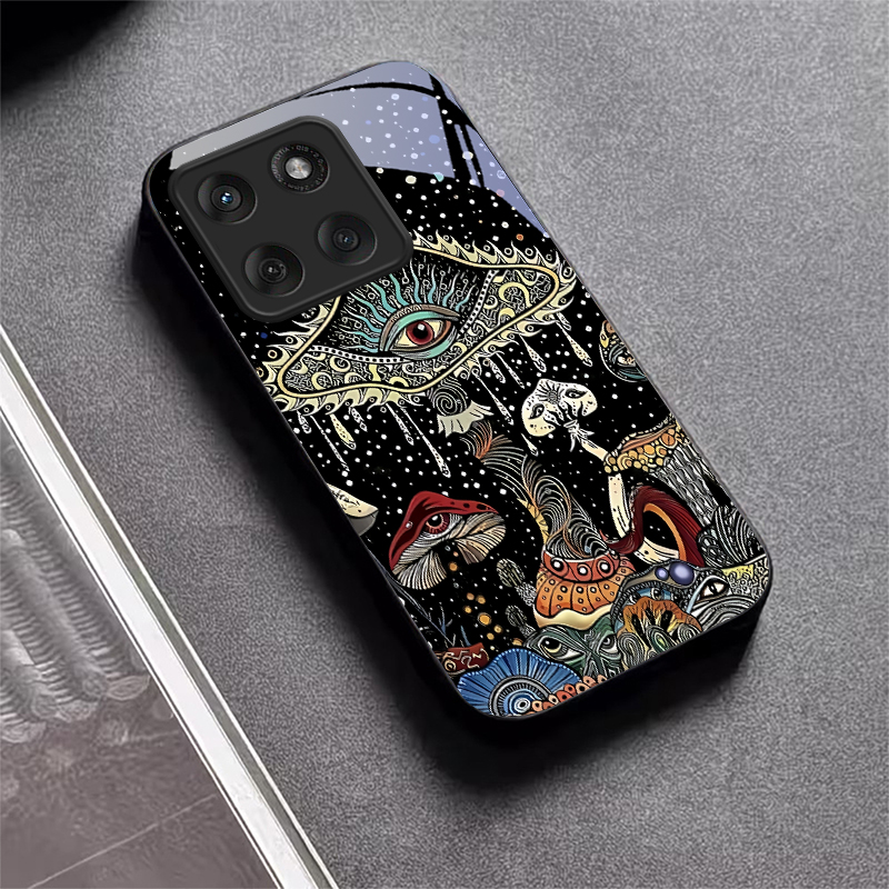Casing Ponsel Kaca Hitam Motif - Phone Cases For Motorola ulasan dan harga