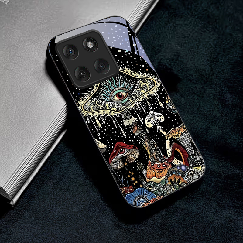 Casing Ponsel Kaca Hitam Motif - Phone Cases For Motorola ulasan dan harga
