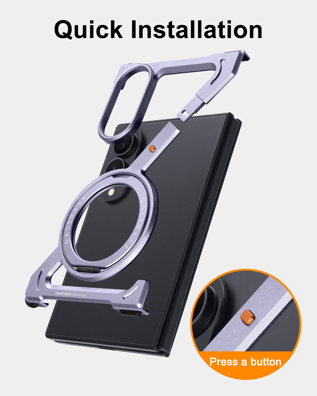 Eary untuk Samsung Galaxy Z Fo - Military Grade Case ulasan dan harga
